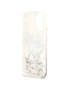 Etui Karl Lagerfeld Liquid Glitter Choupette Logo MagSafe do Apple iPhone 17 przezroczysty