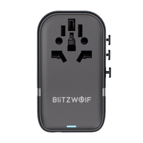 Adapter podróżny 5w1 Blitzwolf BW-TA2 2xUSB-A QC, 2xUSB-C PD, USB-C GaN 100W