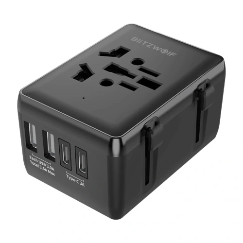 Adapter podróżny 4w1 Blitzwolf BW-TA1 2xUSB-A, USB-C, USB-C PD 20W