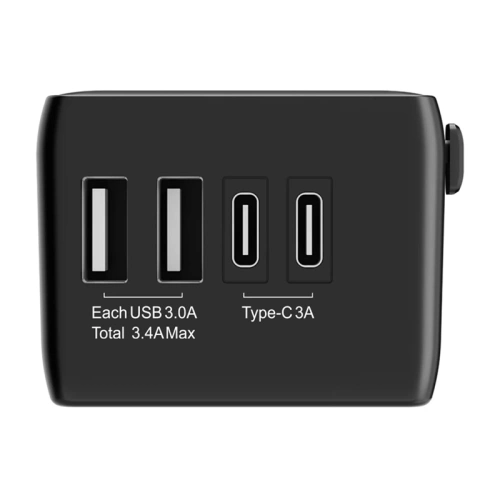 Adapter podróżny 4w1 Blitzwolf BW-TA1 2xUSB-A, USB-C, USB-C PD 20W