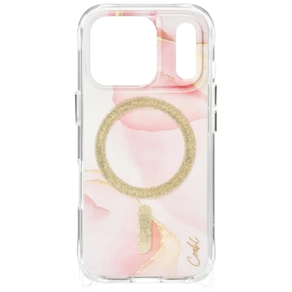 Etui UNIQ Coehl Aeris do Apple iPhone 17 Pro Magnetic Charging różowy