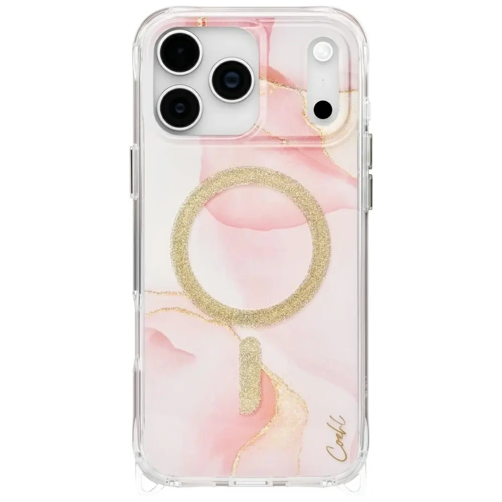 Etui UNIQ Coehl Aeris do Apple iPhone 17 Pro Max Magnetic Charging różowy