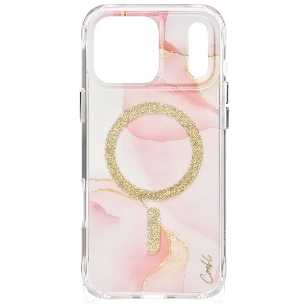Etui UNIQ Coehl Aeris do Apple iPhone 17 Pro Max Magnetic Charging różowy