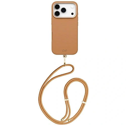 Etui UNIQ Coehl Mirelle do Apple iPhone 17 Pro Magnetic Charging brązowy