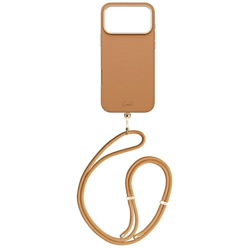 Etui UNIQ Coehl Mirelle do Apple iPhone 17 Pro Max Magnetic Charging brązowy