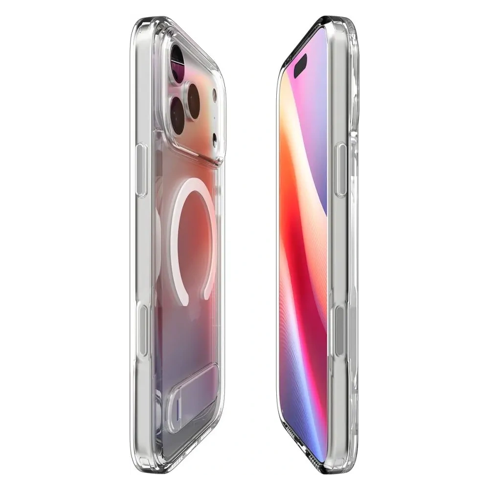 Etui Spigen Ultra Hybrid S Mag MagSafe do Apple iPhone 17 Pro Clear/white