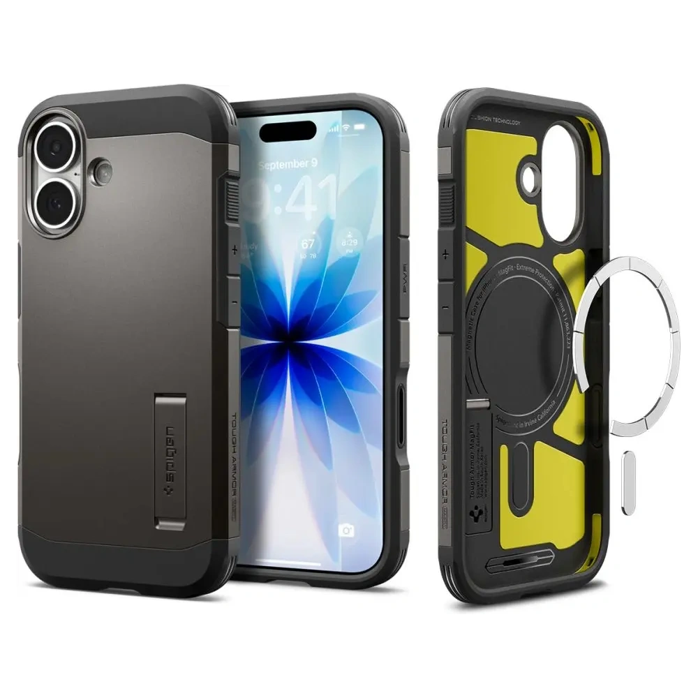Etui Spigen Tough Armor T Mag MagSafe do Apple iPhone 17 Gunmetal