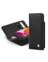 Etui Moshi Overture 2w1 Apple iPhone 11 Pro Max s kapsami na karty + stojánek (systém SnapTo) (Charcoal Black)