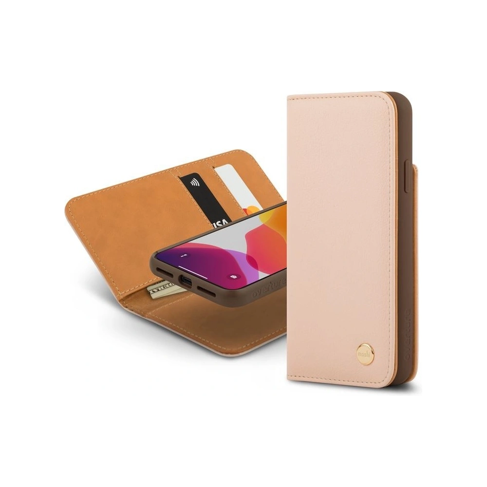 Hurtownia GSM - Etui Moshi Overture 2w1 Apple iPhone 11 Pro Max s kapsami na karty + stojánek (systém SnapTo) (Luna Pink) - MOSH048PNK - {ean13} - Hurt