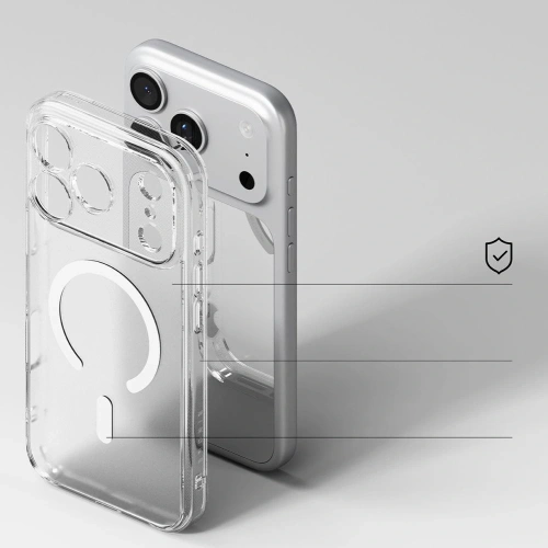 Etui Ringke Fusion Magnetic MagSafe do Apple iPhone 17 Pro Matte Clear