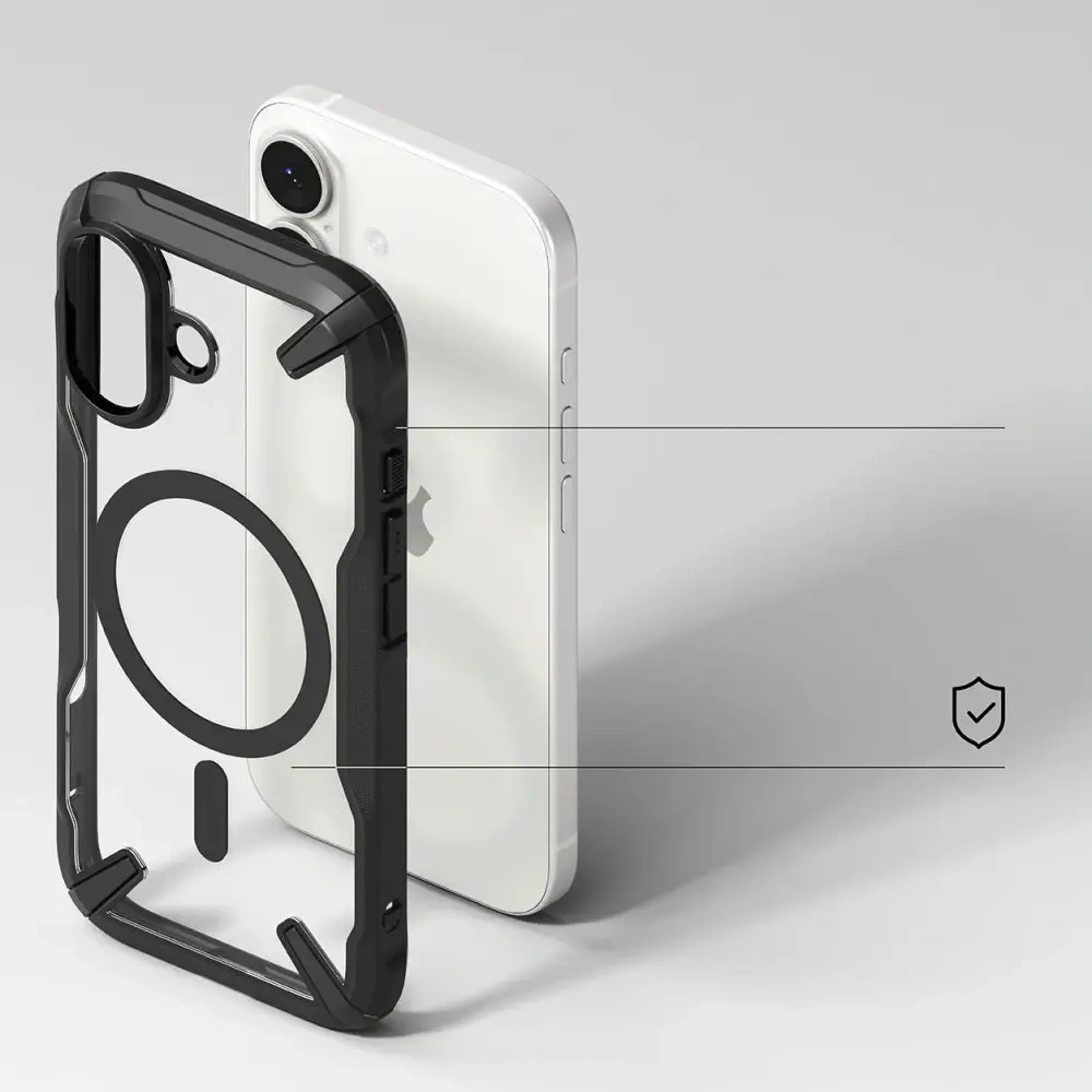 Etui Ringke Fusion-X Magnetic MagSafe do Apple iPhone 17 Black