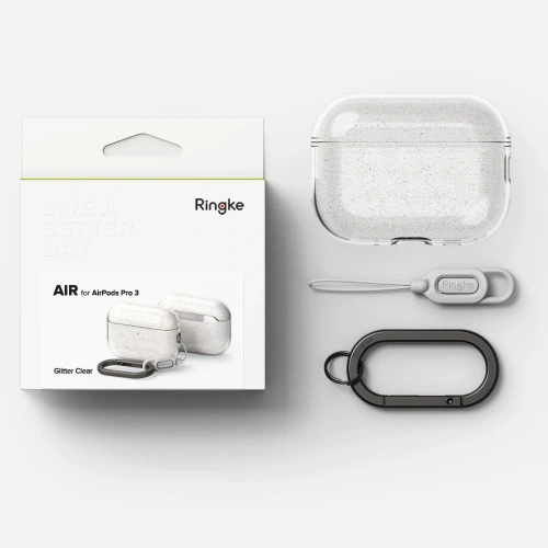 Etui Ringke Air do Apple AirPods Pro 3 Glitter Clear