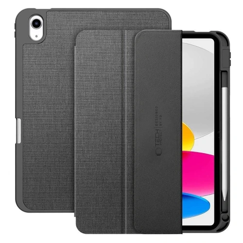 Etui Tech-Protect SmartCase Pen Canvas do Apple iPad 10.9" 2022 / 11" 2025  Charcoal Grey