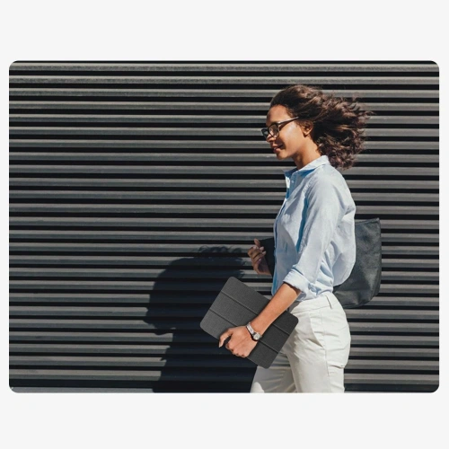 Etui Tech-Protect SmartCase Pen Canvas do Apple iPad 10.9" 2022 / 11" 2025  Charcoal Grey