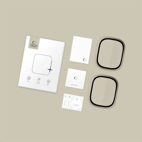 Szkło hartowane Tech-Protect Glass Ring do Apple Watch Ultra 1 / 2 49mm Titanium [2 PACK]