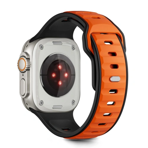 Pasek Tech-Protect IconBand Line do Apple Watch 8 / 9 / 10 / 11 / SE / Ultra 44/45/46/49mm Black/orange