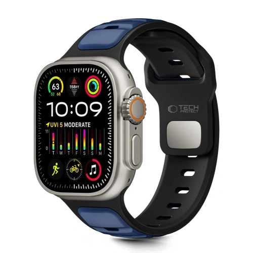 Pasek Tech-Protect IconBand Line do Apple Watch 8 / 9 / 10 / 11 / SE / Ultra 44/45/46/49mm Black/navy