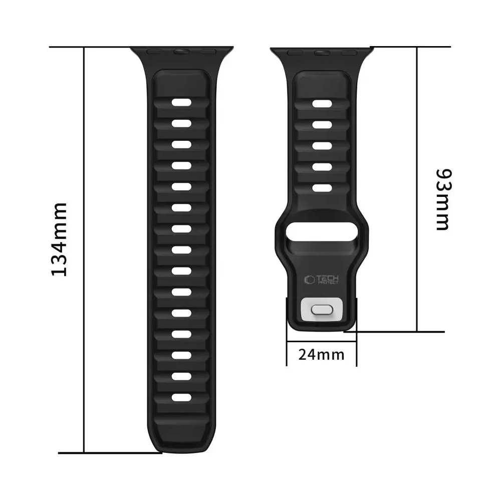 Pasek Tech-Protect IconBand Line do Apple Watch 8 / 9 / 10 / 11 / SE / Ultra 44/45/46/49mm Black/navy