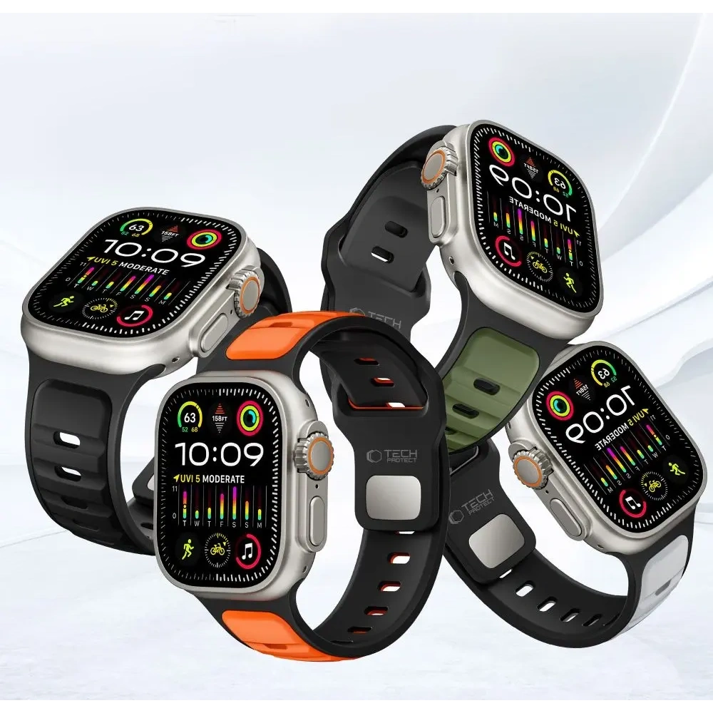 Pasek Tech-Protect IconBand Line do Apple Watch 8 / 9 / 10 / 11 / SE / Ultra 44/45/46/49mm Black/navy