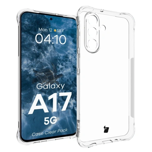 Elastyczne etui + 2x szkło hartowane Bizon Case Clear Pack do Samsung Galaxy A17 5G
