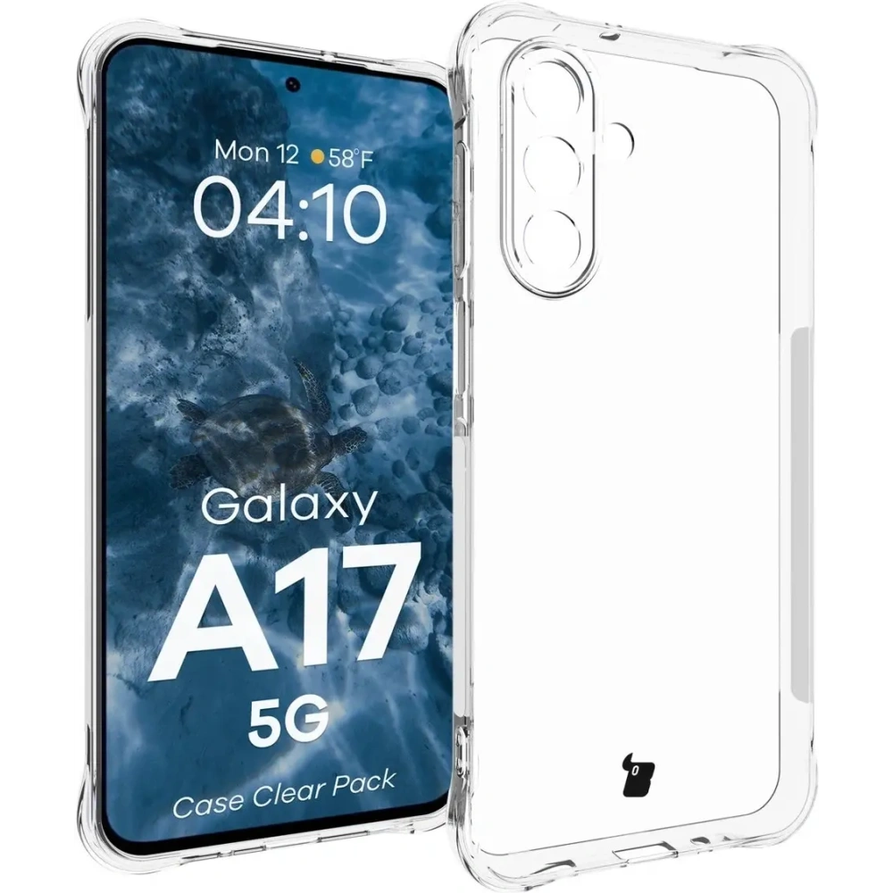 Elastyczne etui + 2x szkło hartowane Bizon Case Clear Pack do Samsung Galaxy A17 5G