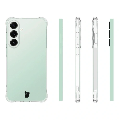 Elastyczne etui + 2x szkło hartowane Bizon Case Clear Pack do Samsung Galaxy S25 FE