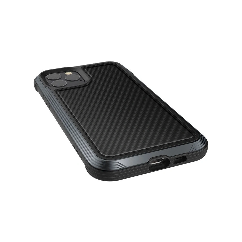 Hurtownia GSM - Etui hliníkové X-Doria Defense Lux Apple iPhone 11 Pro (test pádu 3m) (Černá uhlíková vlákna) - XDR010BLK - {ean13} - Hurt
