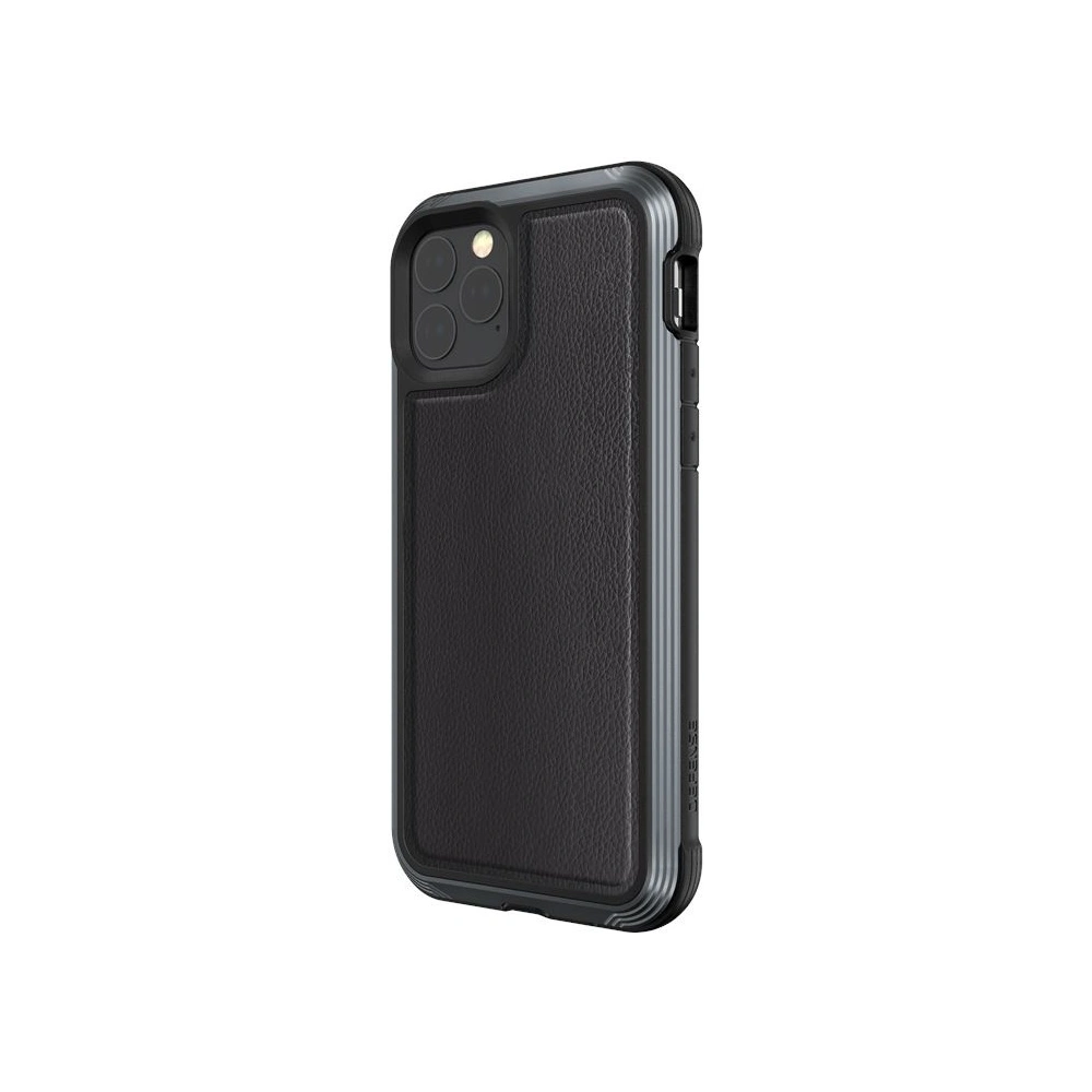 Hurtownia GSM - Etui hliníkové X-Doria Defense Lux Apple iPhone 11 Pro (Test pádu 3m) (Černá kůže) - XDR011BLK - {ean13} - Hurt