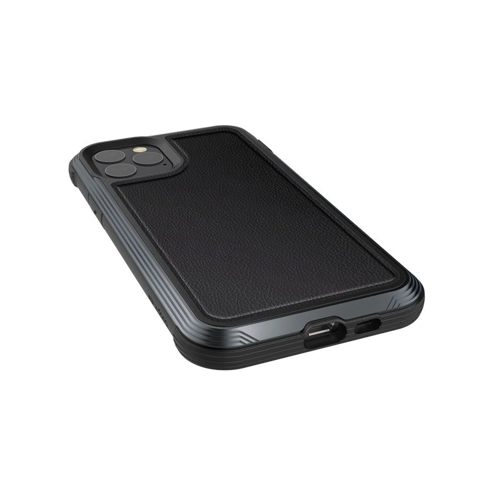 Hurtownia GSM - Etui hliníkové X-Doria Defense Lux Apple iPhone 11 Pro (Test pádu 3m) (Černá kůže) - XDR011BLK - {ean13} - Hurt