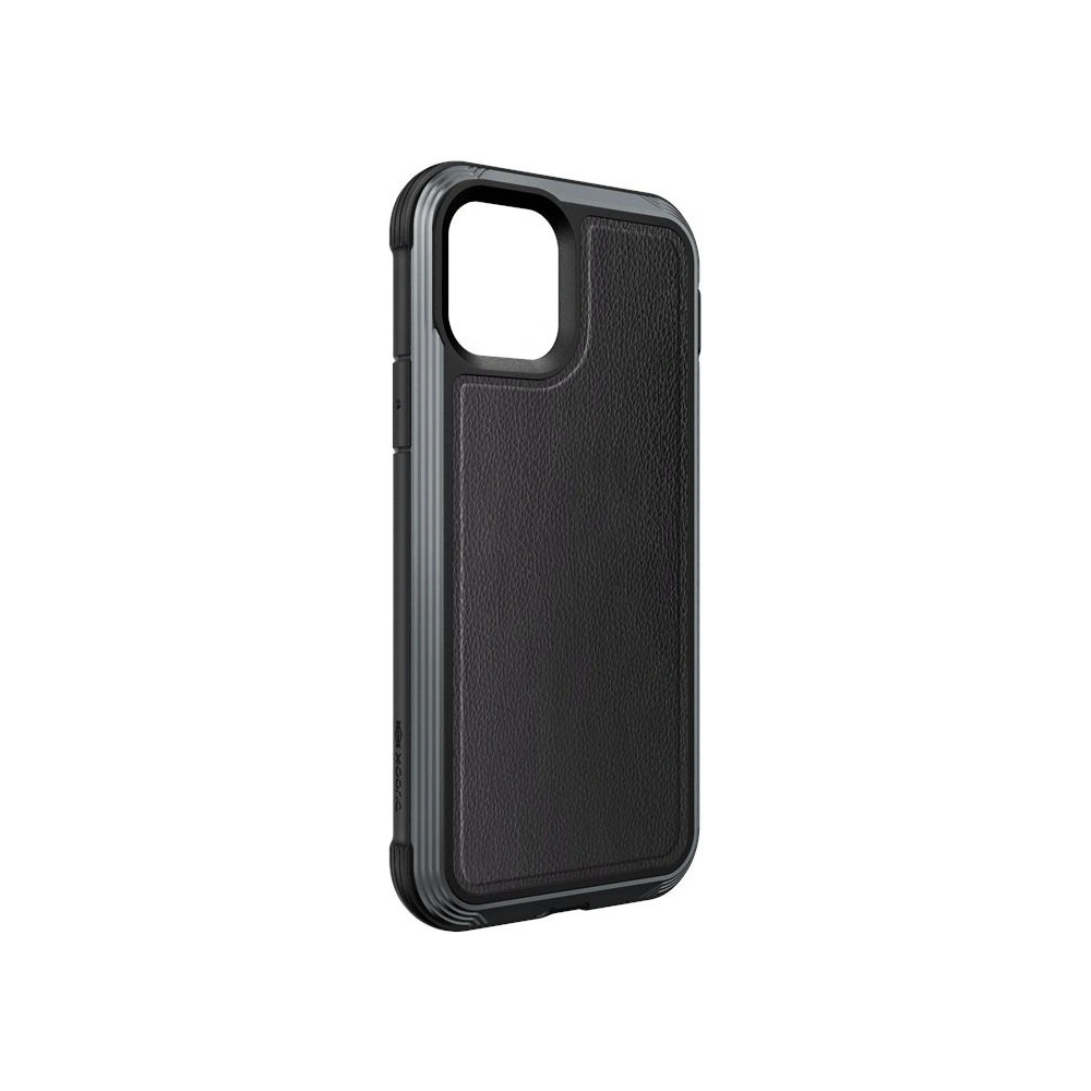 Hurtownia GSM - Etui hliníkové X-Doria Defense Lux Apple iPhone 11 Pro (Test pádu 3m) (Černá kůže) - XDR011BLK - {ean13} - Hurt