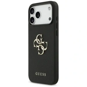 Etui Guess Grained Big 4G & Classic Logo do Apple iPhone 17 Pro Max czarny