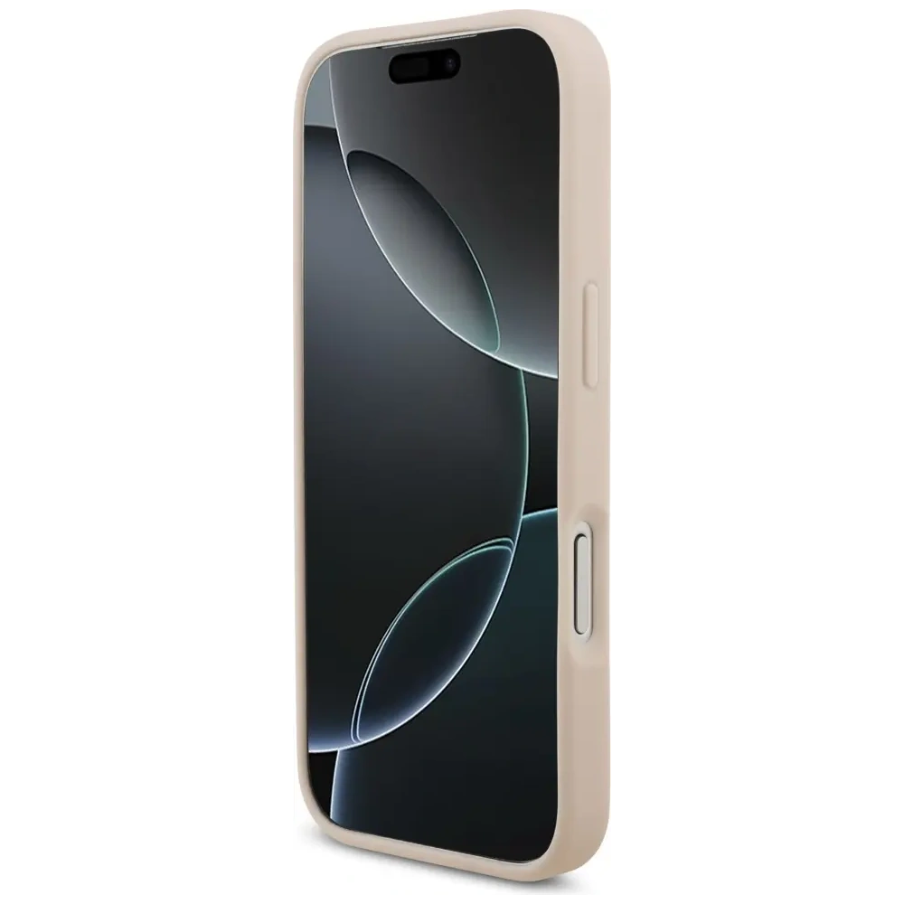Etui Guess Grained Big 4G & Classic Logo do Apple iPhone 17 Pro różowy
