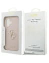 Etui Guess Grained Big 4G & Classic Logo do Apple iPhone 17 różowy
