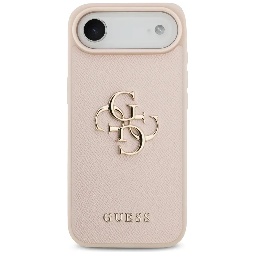 Etui Guess Grained Big 4G & Classic Logo do Apple iPhone Air różowy