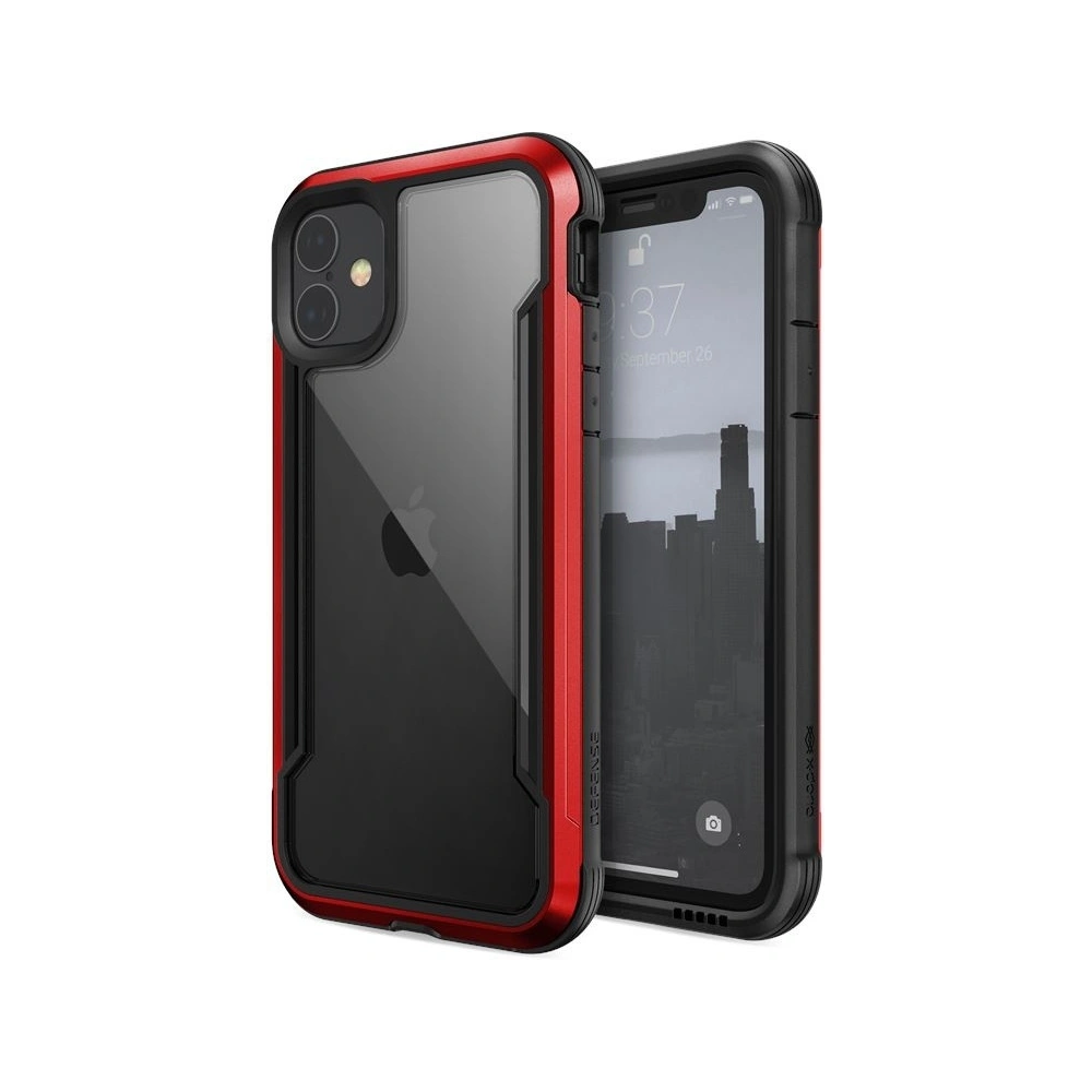 Hurtownia GSM - Hliníkové pouzdro X-Doria Defense Shield Apple iPhone 11 (Test pádu 3m) (Červené) - XDR017RED - {ean13} - Hurt
