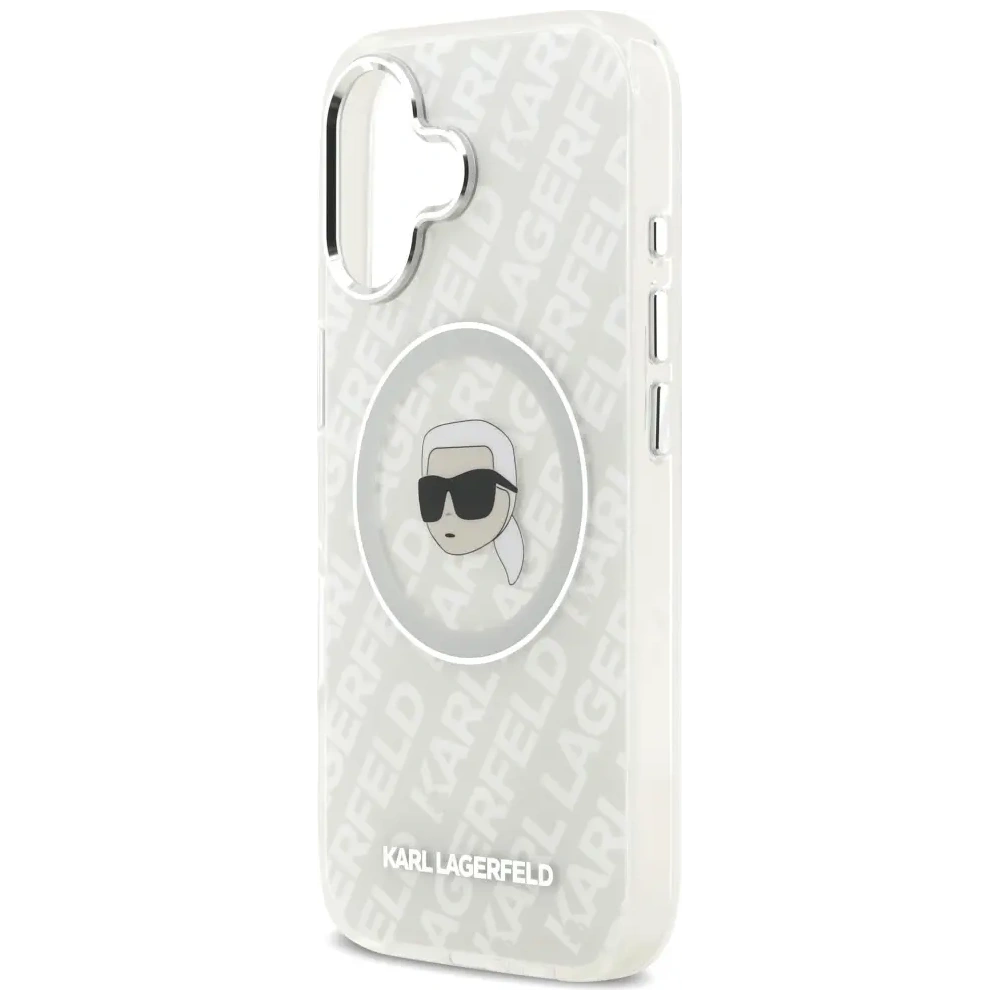 Etui Karl Lagerfeld IML Karl Head Logo MagSafe do Apple iPhone 17 szary