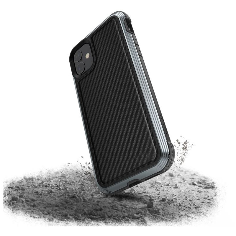 X-Doria Distributor - 6950941484701 - XDR020BLK - X-Doria Defense Lux - Aluminum Case for iPhone 11 (Drop test 3m) (Black Carbon Fiber) - B2B homescreen