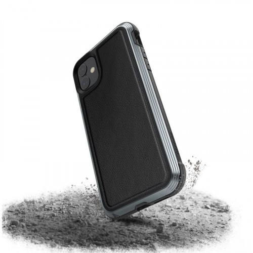 Hurtownia X-Doria - 6950941484695 - XDR021BLK - Etui aluminiowe X-Doria Defense Lux Apple iPhone 11 (Drop test 3m) (Black Leather) - B2B homescreen