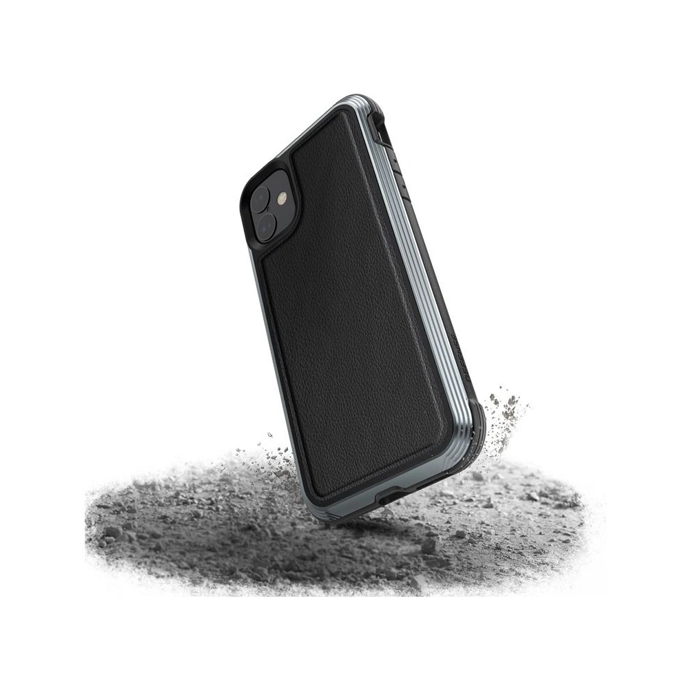 Hurtownia GSM - Hliníkový obal X-Doria Defense Lux Apple iPhone 11 (test pádu 3m) (černá kůže) - XDR021BLK - {ean13} - Hurt