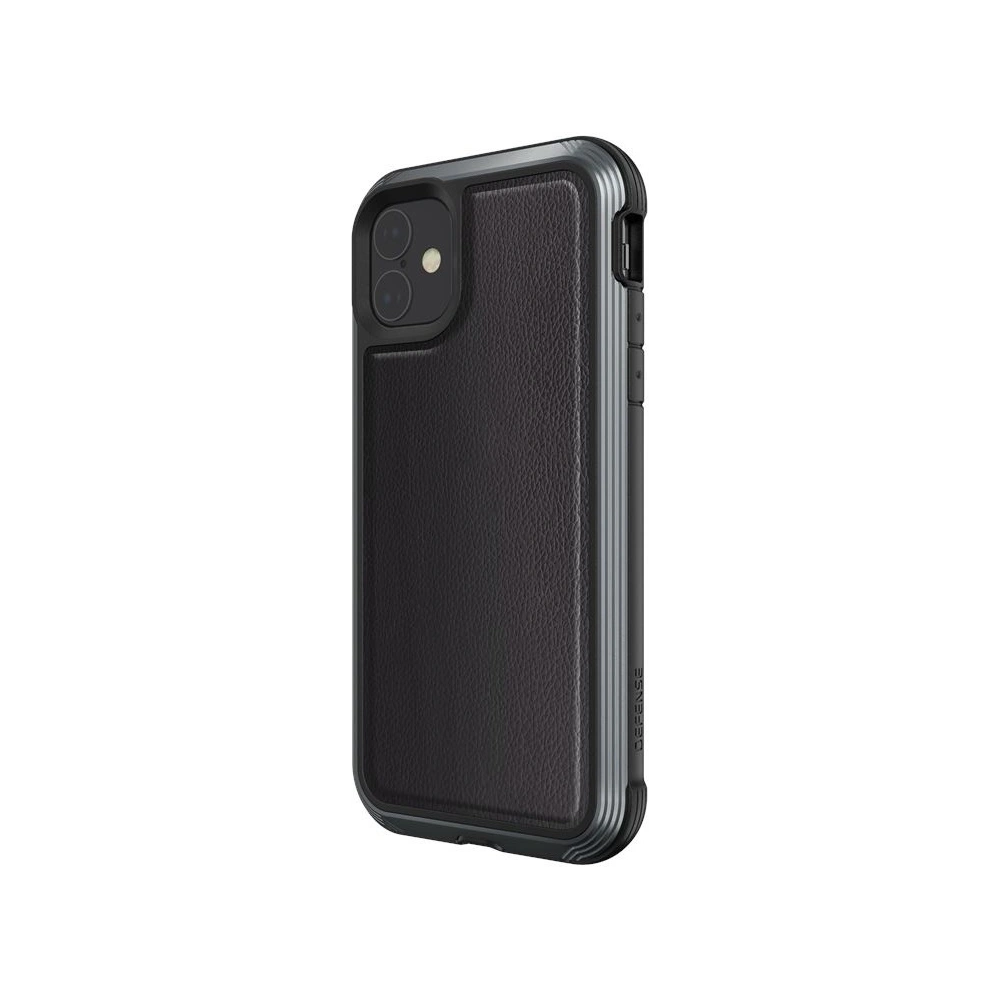 Hurtownia GSM - Hliníkový obal X-Doria Defense Lux Apple iPhone 11 (test pádu 3m) (černá kůže) - XDR021BLK - {ean13} - Hurt
