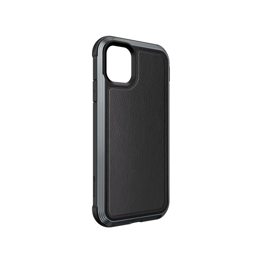 Hurtownia GSM - Hliníkový obal X-Doria Defense Lux Apple iPhone 11 (test pádu 3m) (černá kůže) - XDR021BLK - {ean13} - Hurt