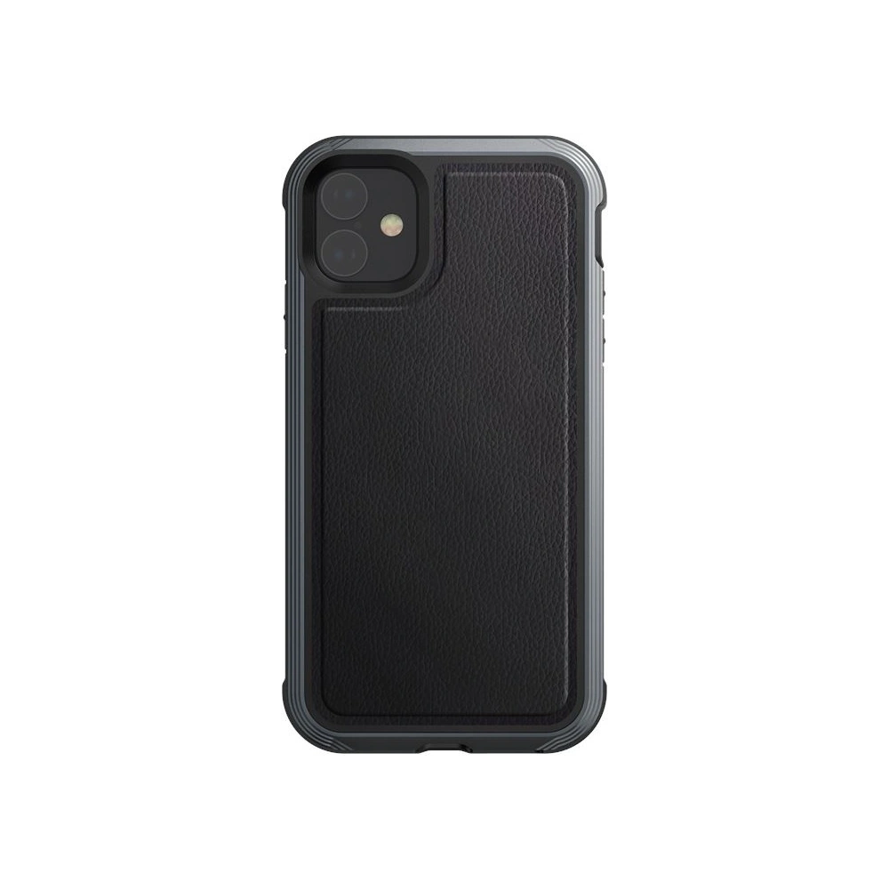 Hurtownia GSM - Hliníkový obal X-Doria Defense Lux Apple iPhone 11 (test pádu 3m) (černá kůže) - XDR021BLK - {ean13} - Hurt