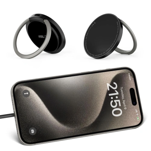 [CR] Ładowarka bezprzewodowa Tech-Protect QI15W-A33 Magnetic MagSafe Wireless Charger Black