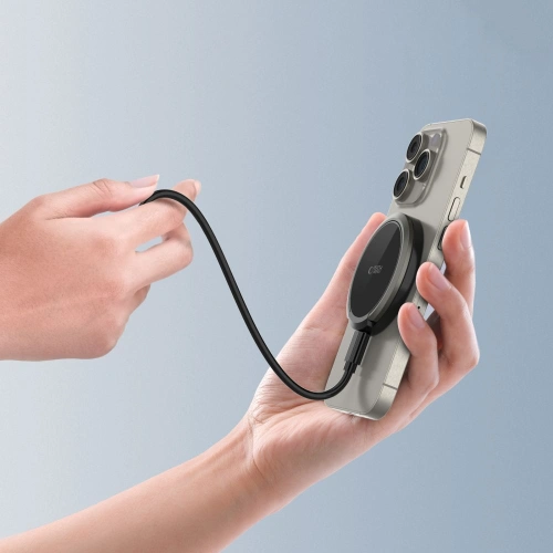 [CR] Ładowarka bezprzewodowa Tech-Protect QI15W-A33 Magnetic MagSafe Wireless Charger Black