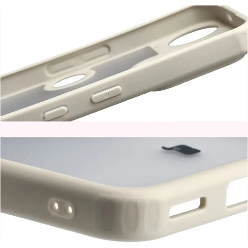 Etui Bizon Case Angelo do Nothing Phone (3) półprzezroczyste z beżową ramką