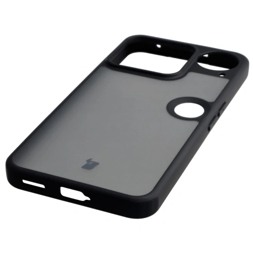 Etui Bizon Case Angelo do Nothing Phone (3) przydymione z czarną ramką