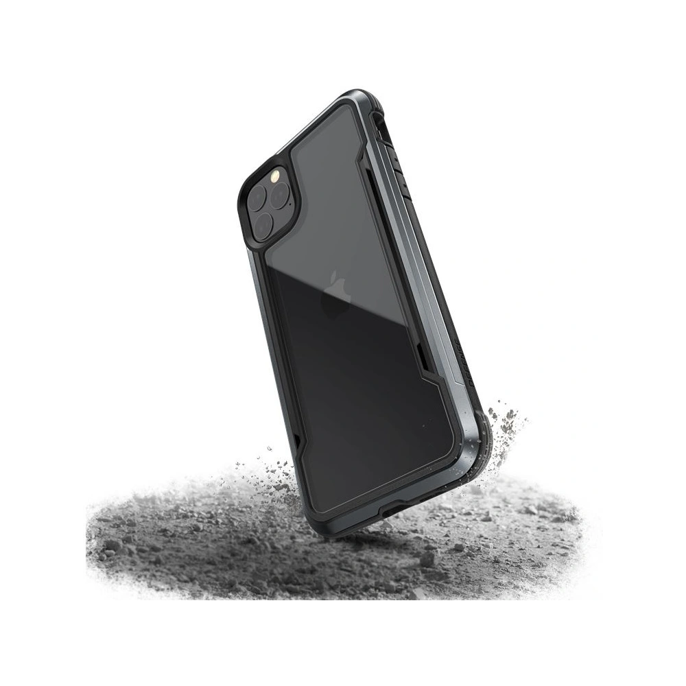 Hurtownia GSM - Aluminiové etui X-Doria Defense Shield Apple iPhone 11 Pro Max (test pádu 3m) (černé) - XDR026BLK - {ean13} - Hurt