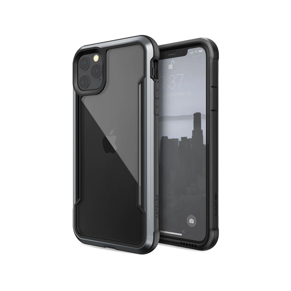Hurtownia GSM - Aluminiové etui X-Doria Defense Shield Apple iPhone 11 Pro Max (test pádu 3m) (černé) - XDR026BLK - {ean13} - Hurt