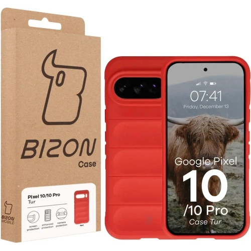 Pancerne etui Bizon Case Tur do Google Pixel 10 / 10 Pro czerwone