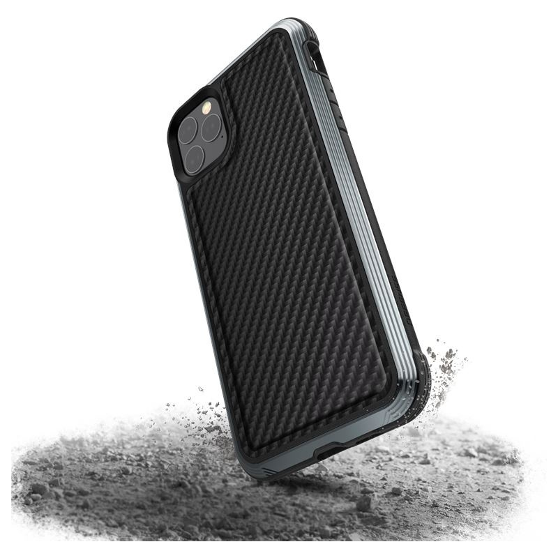 X-Doria Distributor - 6950941484930 - XDR027BLK - X-Doria Defense Lux - Aluminum Case for iPhone 11 Pro Max (Drop test 3m) (Black Carbon Fiber) - B2B homescreen